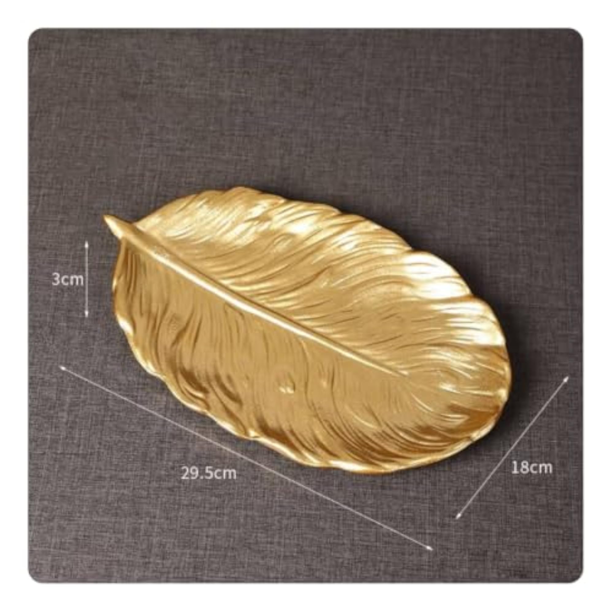 Gold Lustrous Decorative Fruit Tray for Coffee Table